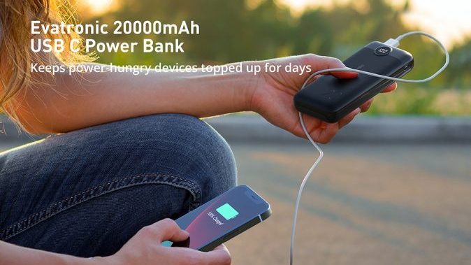 Evatronic 20000mAh Power Bank Giveaway