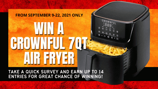 Crownful 7-QT Air Fryer Giveaway