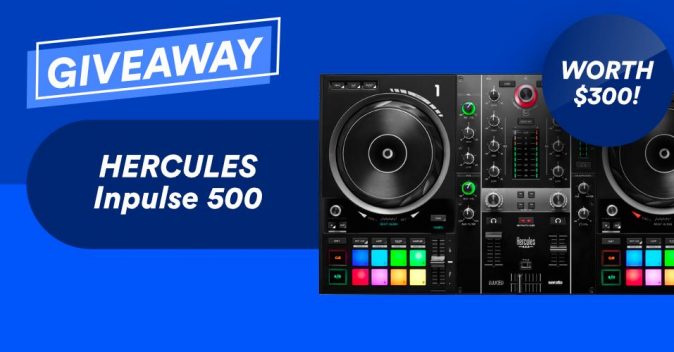 HERCULES DJCONTROL INPULSE 500 GIVEAWAY