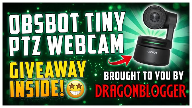 OBSBOT TINY PTZ AI Tracking Webcam Giveaway