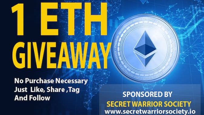 1 Ethereum Giveaway