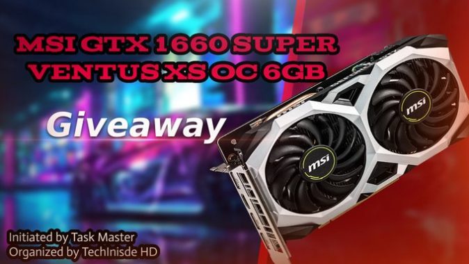 MSI GTX 1660 Super Ventus XS OC 6GB Giveaway