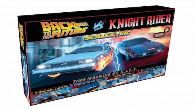 Back to the Future vs Knight Rider Race Scalextric Set Giveaway