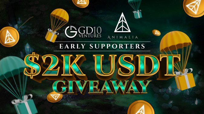 GD10 Animalia Early Supporters 2000 USDT Giveaway