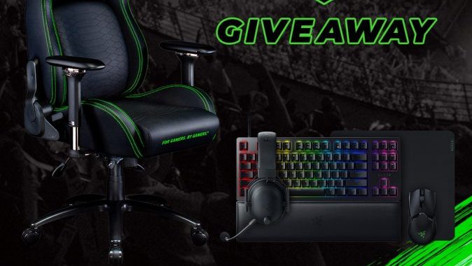 Razer Iskur Gaming Chair, Razer Huntsman V2 TKL and more Giveaway