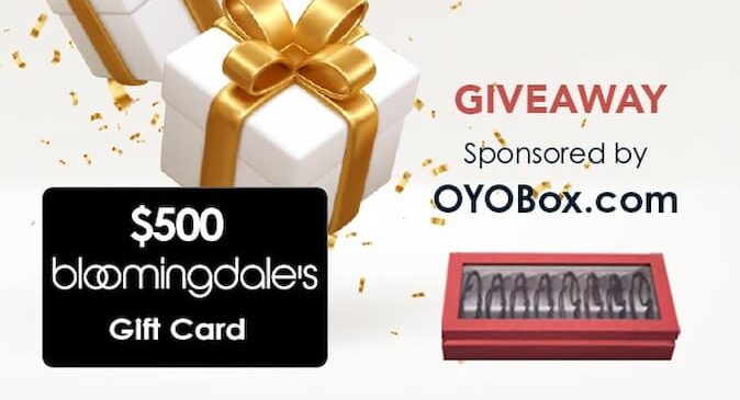 $500 Gift Card Holiday Shopping Spree to Bloomingdales Giveaway