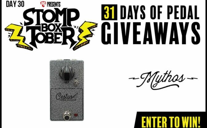 Mythos Cestus Treble Booster Pedal Giveaway