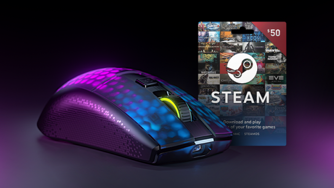 ROCCAT Burst Pro Air mouse & $50 Steam gift card Giveaway