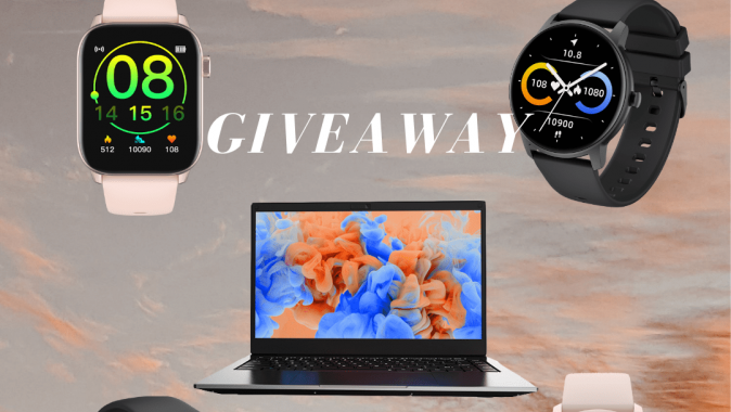 14″ Full HD Intel Core i5 Laptop & Awow Smartwatch Giveaway