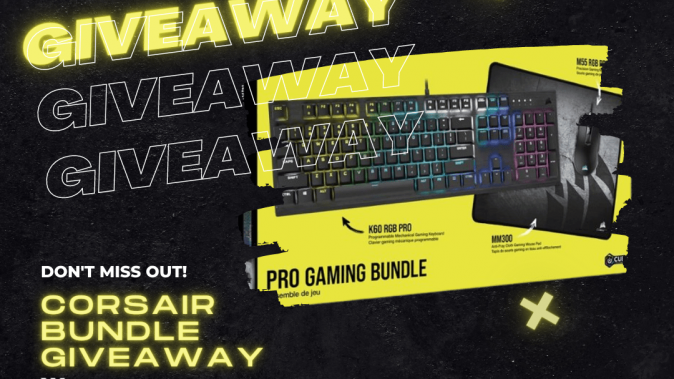 CORSAIR K60 RGB Pro Full size Wired Gaming Bundle Giveaway