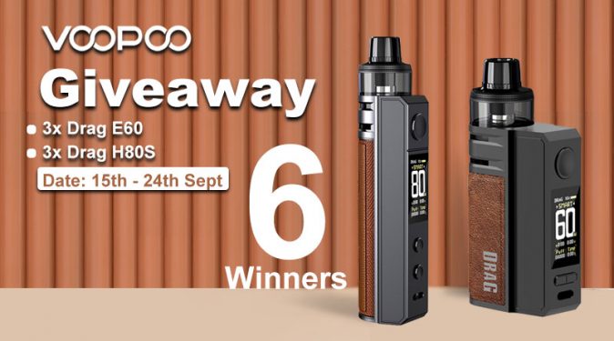 VOOPOO Drag E60/H80S Giveaway