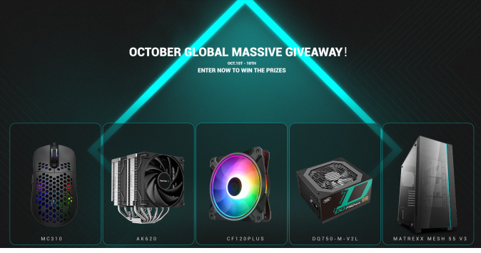 DeepCool October Massive PC Peripherals Bundle Giveaway