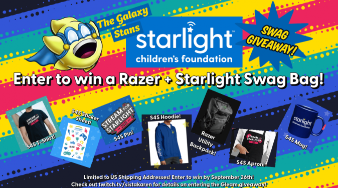 The Galaxy Stans Starlight Children’s Foundation Swag Giveaway