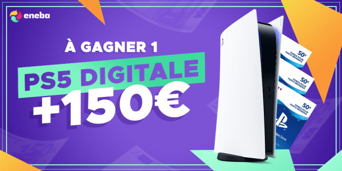 PlayStation 5 Digital + 150€ PSN Giveaway