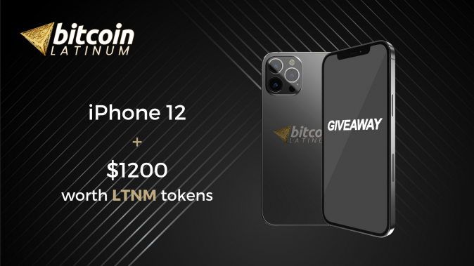 iPhone 12 & $1200 USD worth of LTNM tokens