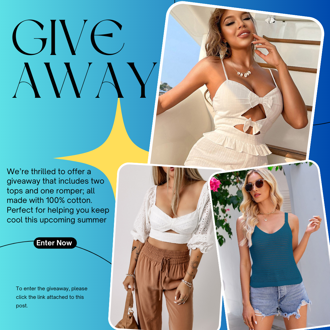 Summer Clothes Valued at 80 dollars Giveaway